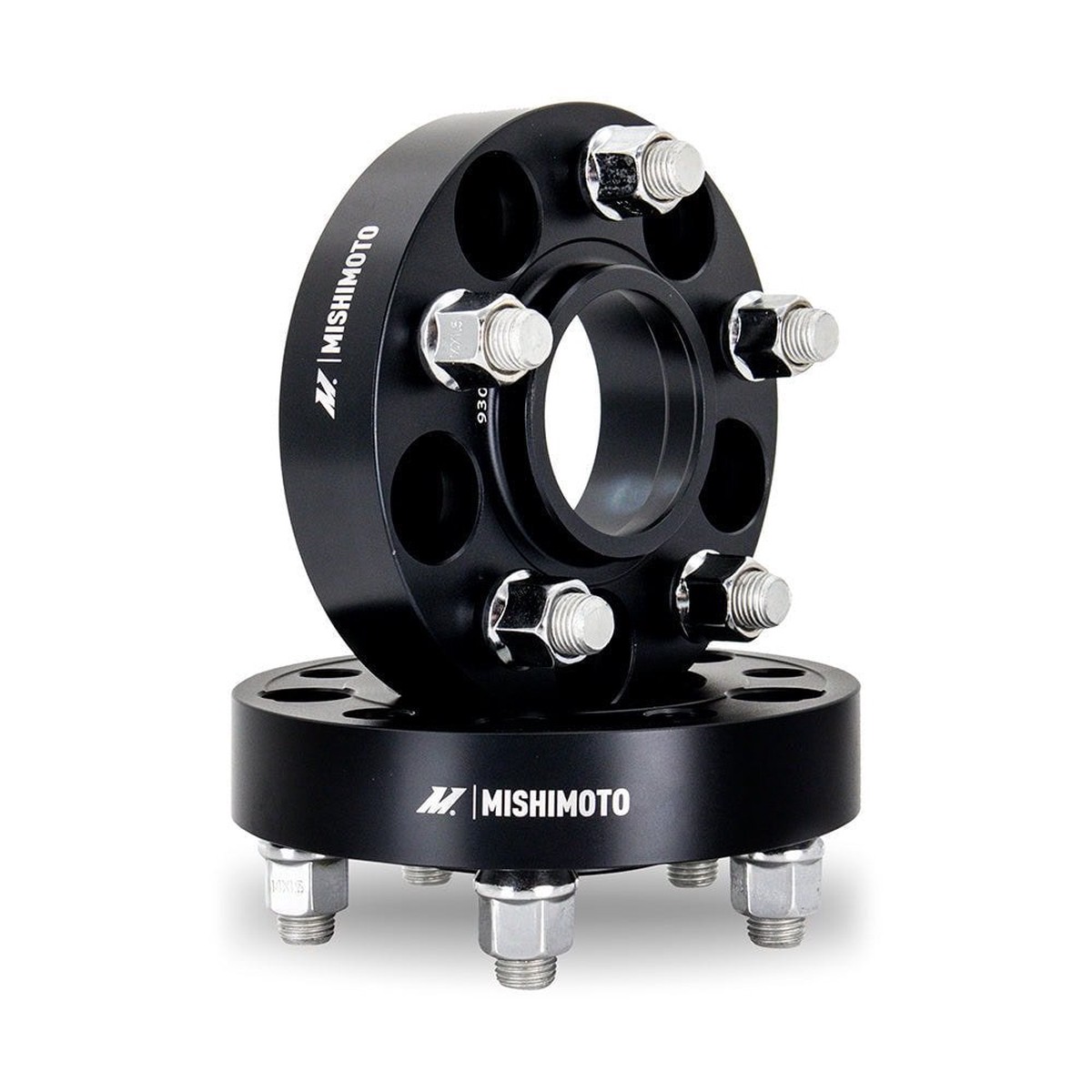 Wheel Spacers, 5X114.3, 70.5, 25, M14, Black  MMWS-001-250BK