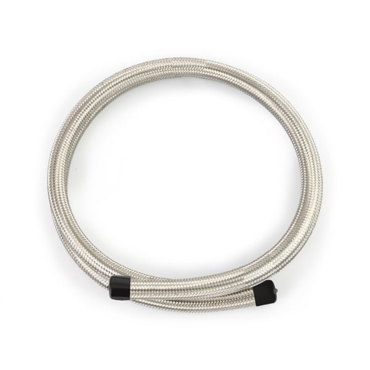 Braided -6AN 6Ft. Hose, Stainless  MMSBH-0672-CS