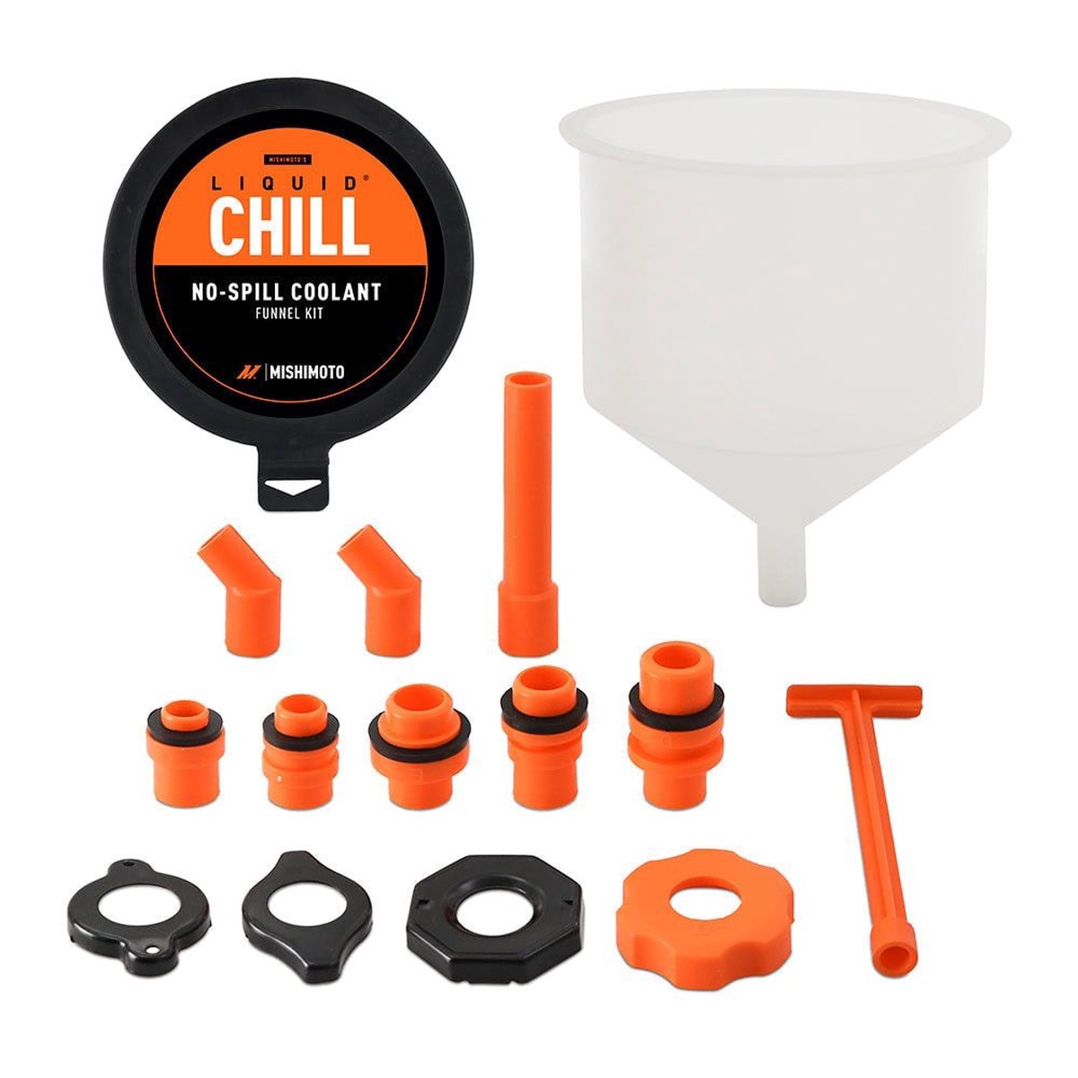 No-Spill Coolant Funnel Kit, 15pc Set  MMTL-NSF-15