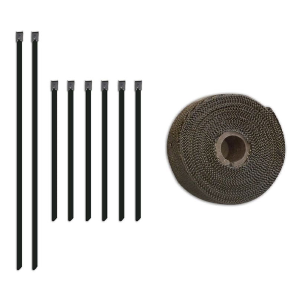 Heat Wrap 2x 35 Roll + Stainless Locking Tie Set  MMTW-235