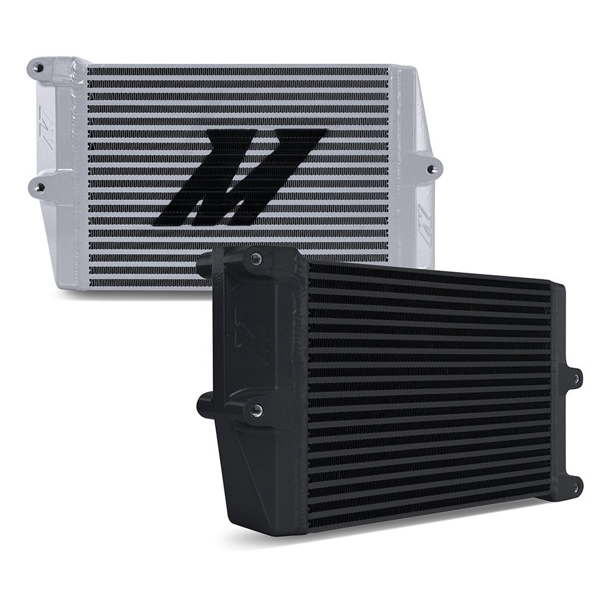 Heavy-Duty Oil Cooler 10 Opposite-Side Outlets Silver  MMOC-OO-10SL