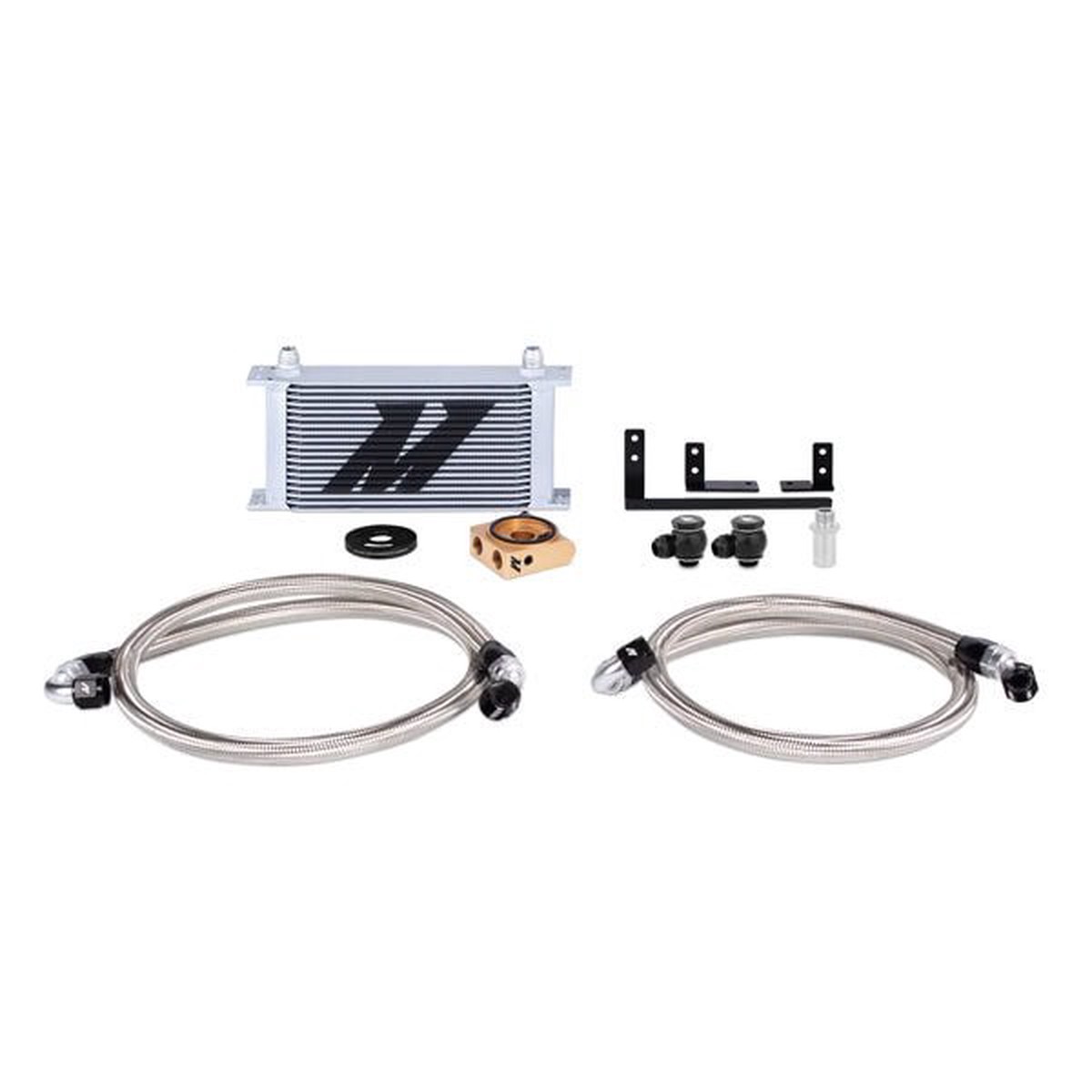 Mazda Miata Thermostatic Oil Cooler Kit 16+ Silver  MMOC-MIA-16T