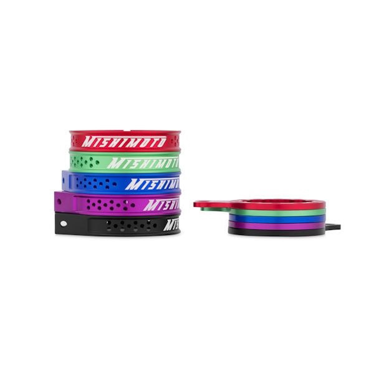 Replacement Bracket Set for Baffled Oil Catch Can, Black  MMBCC-BKTS-BK