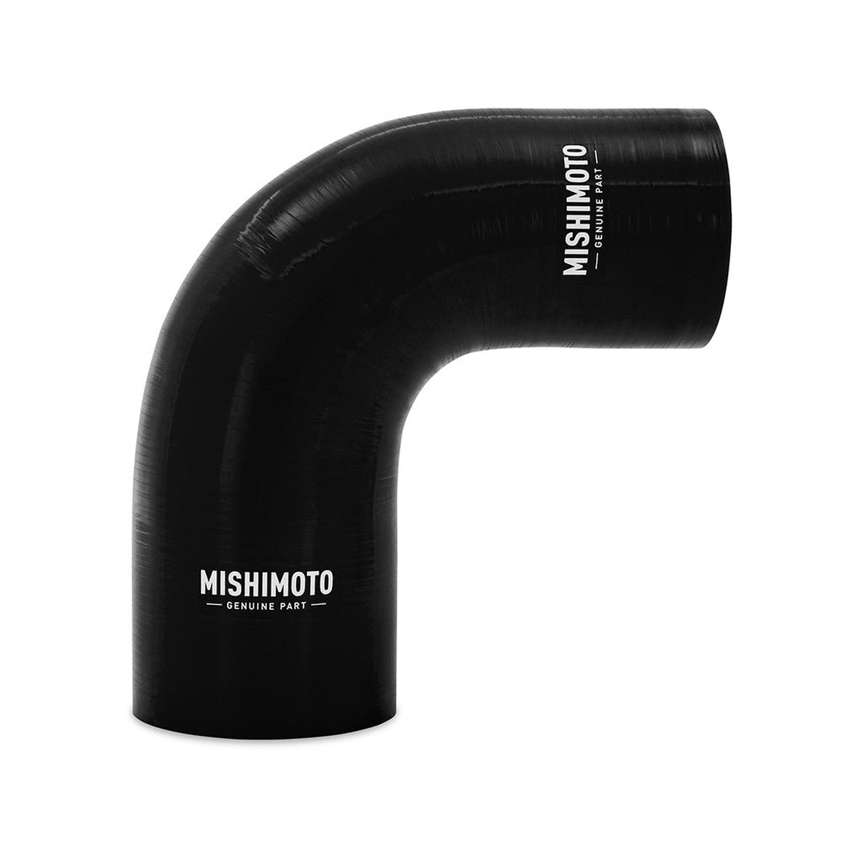 Silicone Reducer Coupler, 90 Degree, 2.25 to 2.5, Black  MMCP-R90-22525BK