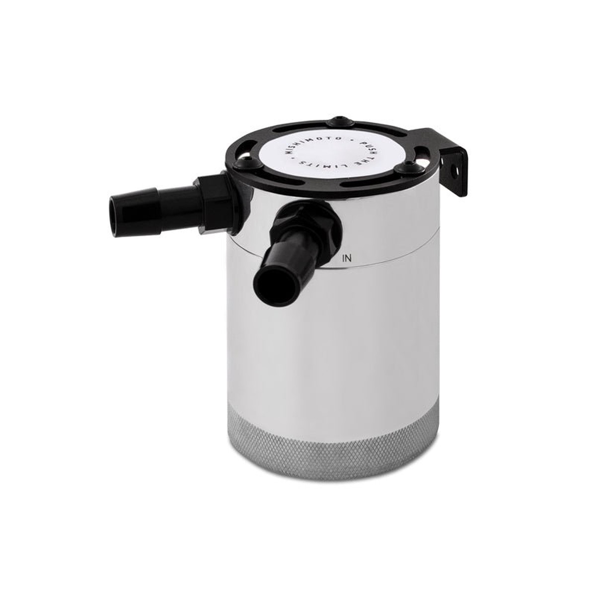 Universal Compact Baffled Oil Catch Can Kit 2-Port Polished  MMBCC-CBTWO-P