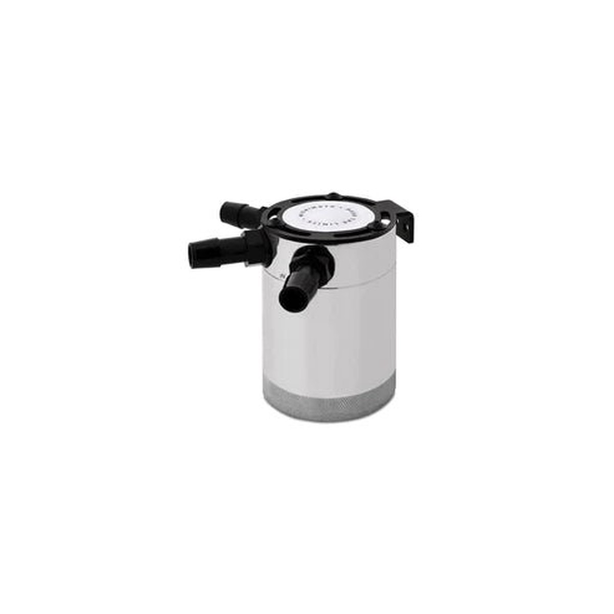 Universal Compact Baffled Oil Catch Can Kit 3-Port Polished  MMBCC-CBTHR-P