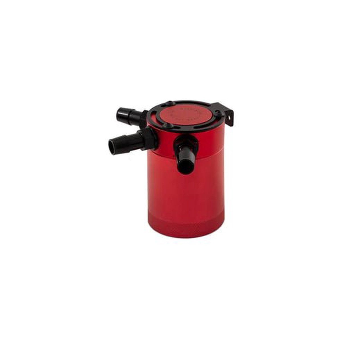 Universal Compact Baffled Oil Catch Can Kit 3-Port Red  MMBCC-CBTHR-RD