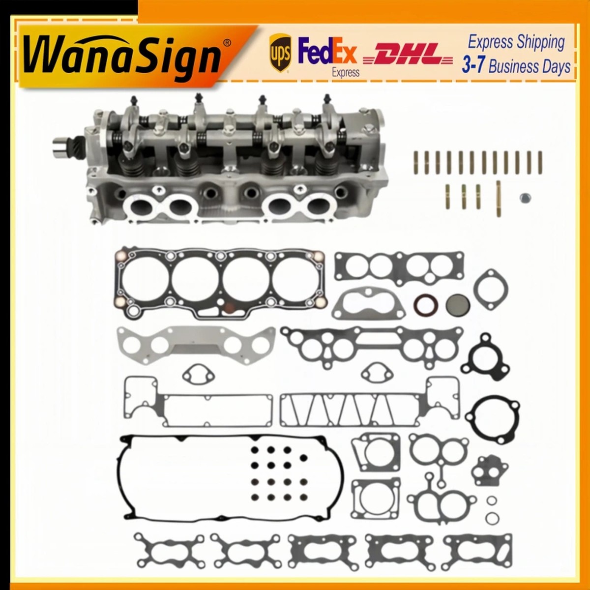Cylinder Head Assembly Head Gasket Set For Mazda B2000 2.0L 2.2 626 FE FEH1 F2L