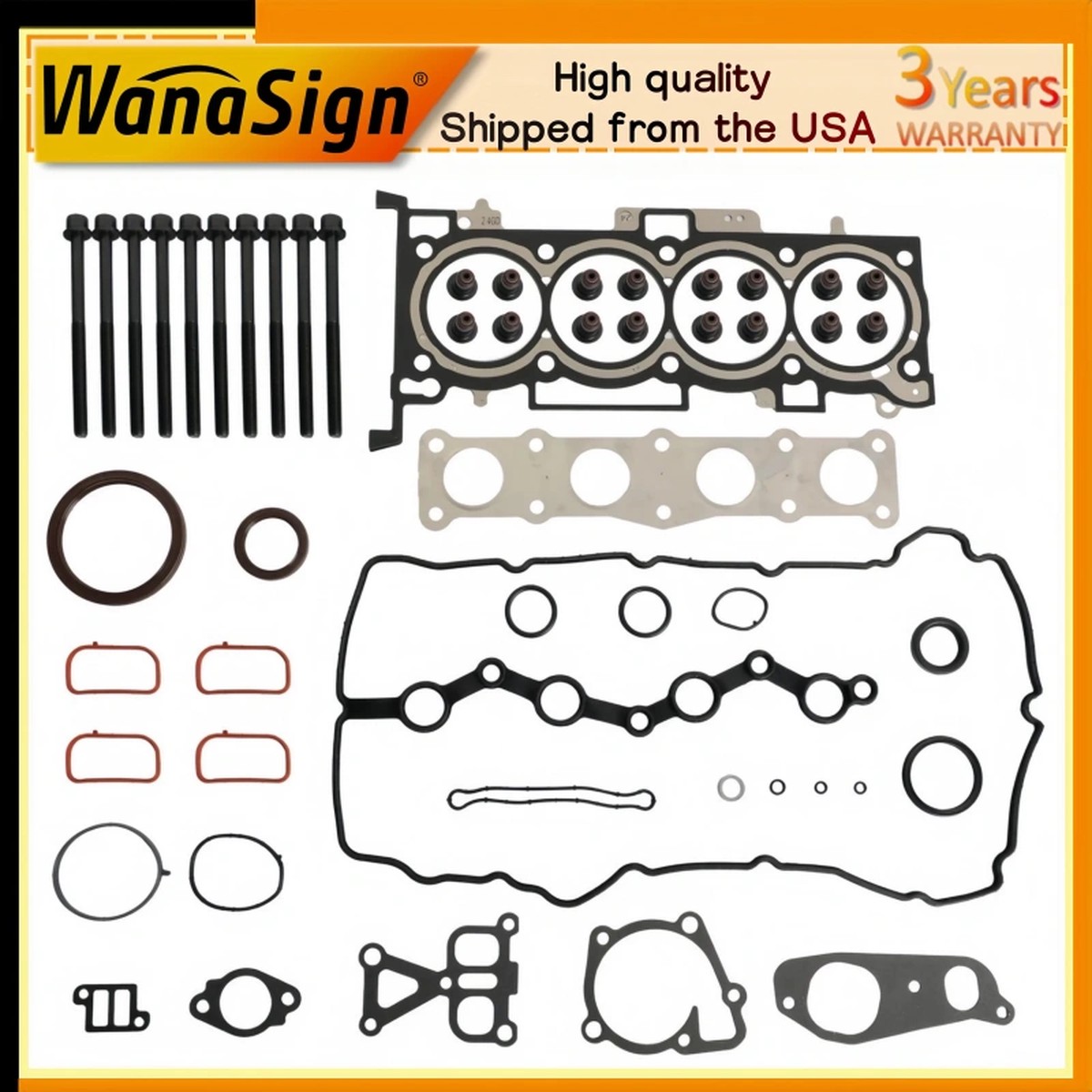 G4KH Head Gasket Set and Bolt For 2011-2022 Hyundai Creta Tucson Kia 2.0L