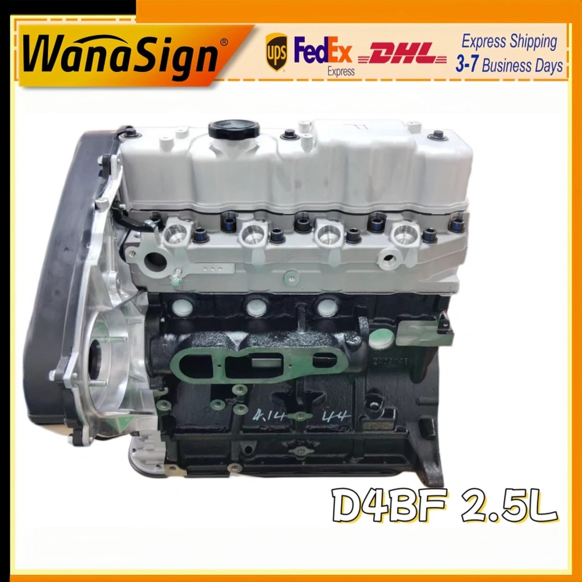 Long Block Engine Assembly Fit For 1998-2011 Hyundai Kia Korea D4BF 2.5L
