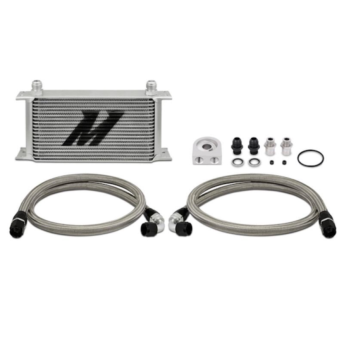 Universal Oil Cooler Kit 19 Row Silver  MMOC-UL