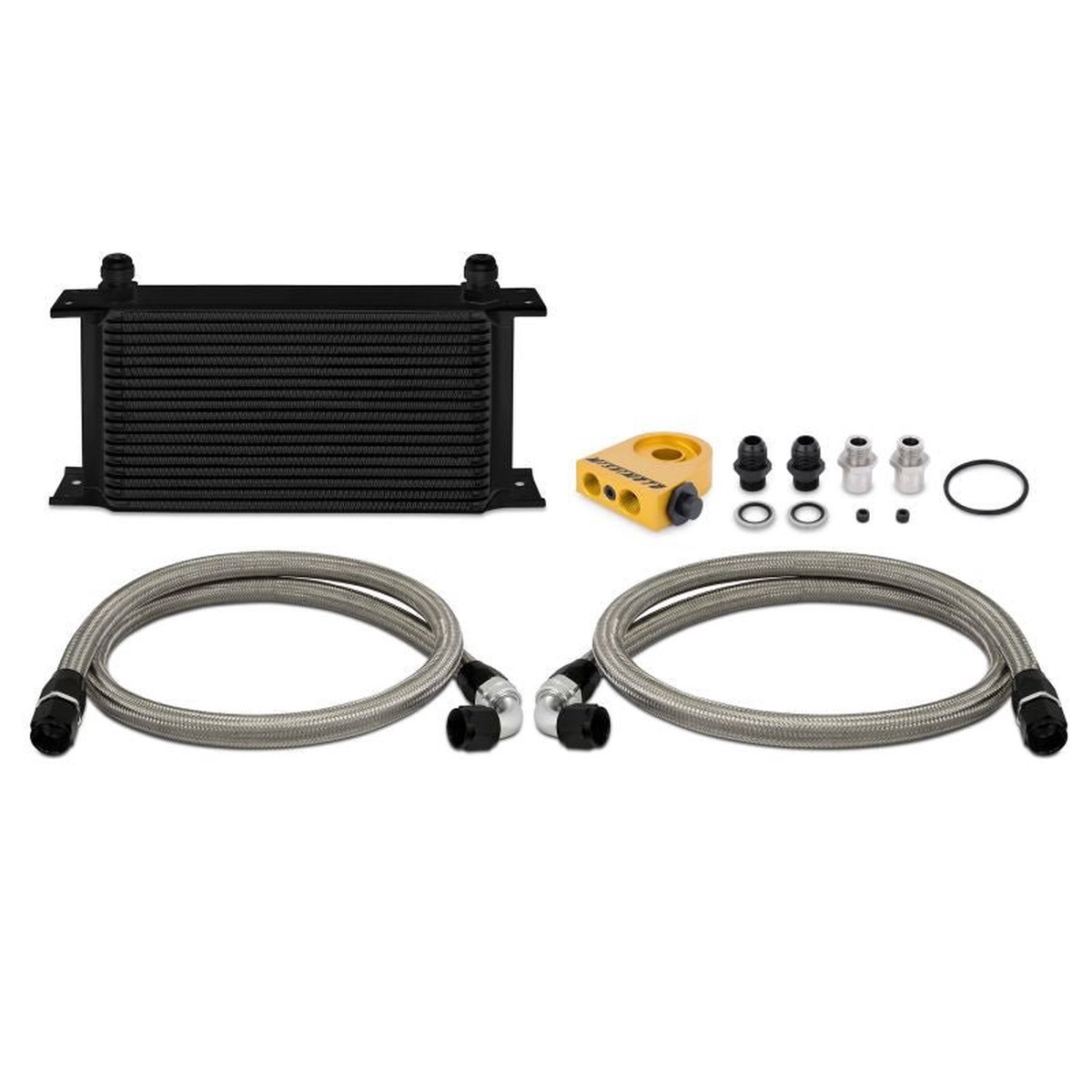 Universal Thermostatic Oil Cooler 19 Row Black  MMOC-ULTBK