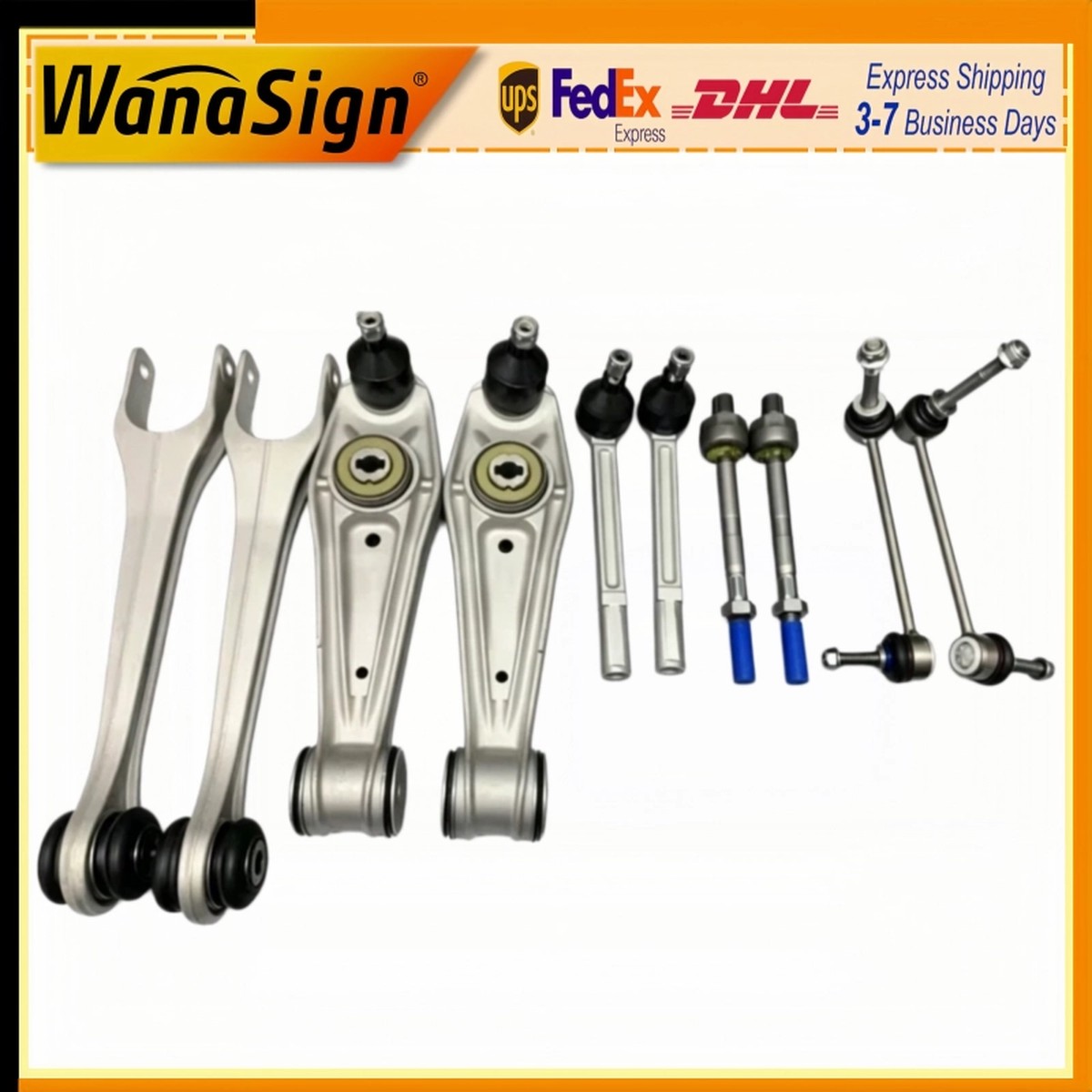 Wanasign 10X Front Lower Control Arm Suspension Ball Head Kit For Porsche 911 997 3.8L