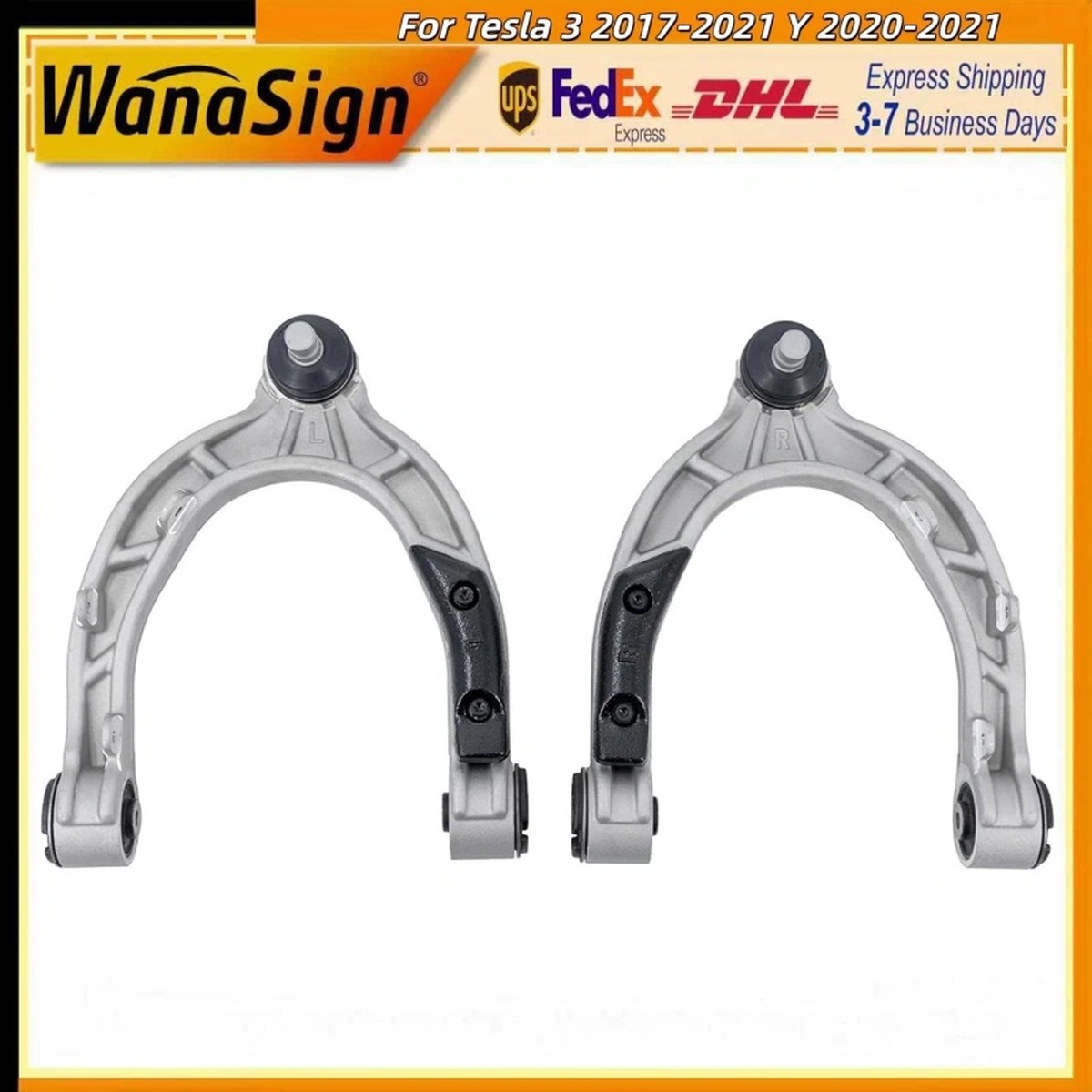 Wanasign 2x Front Left Right Upper Control Arm Ball Joint For Tesla 3 17-21 Y 20-21