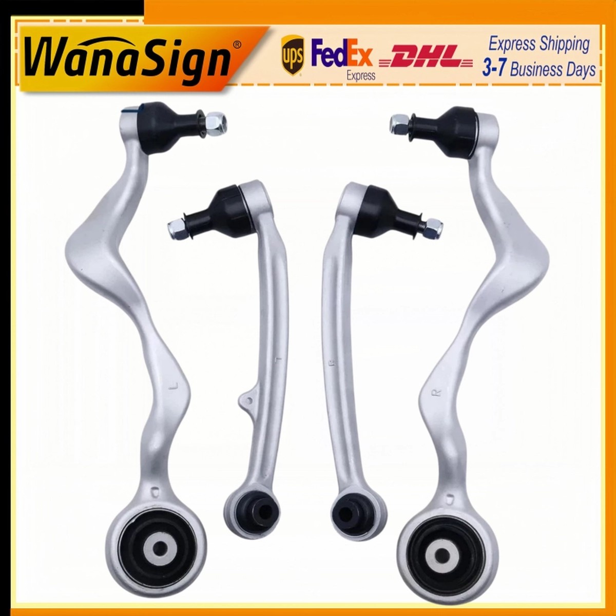 Wanasign Front Lower Forward Rearward Suspension Control Arm Kit For BMW M3 Series E90 E92 E93 3.0L 4.0L