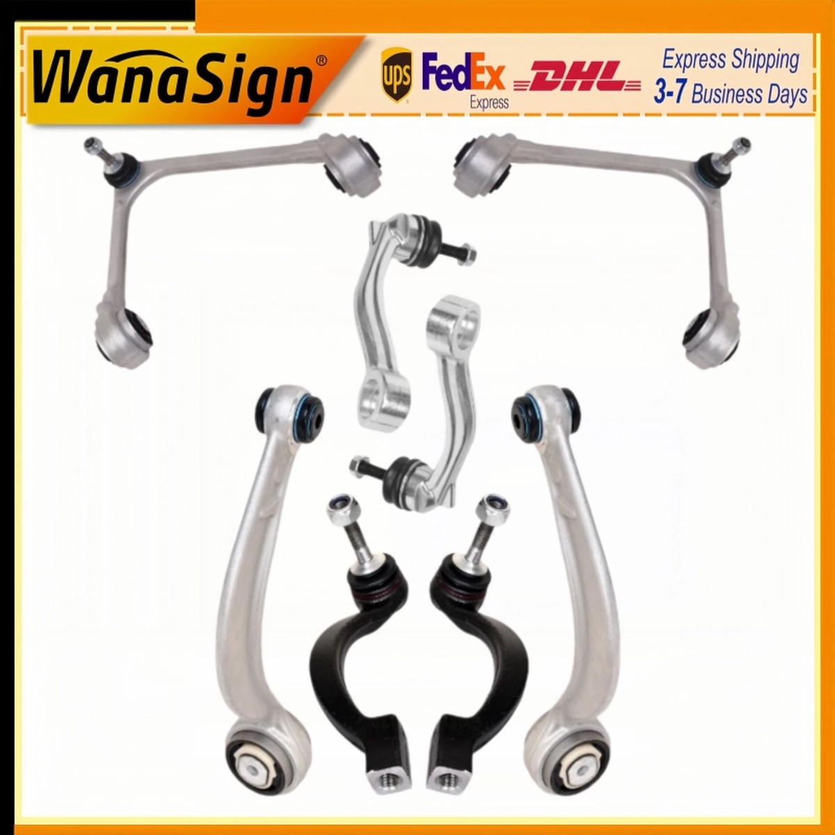 Wanasign Front Suspension Kit Control Arms Links Ball Joints For Jaguar XJ 4.2L