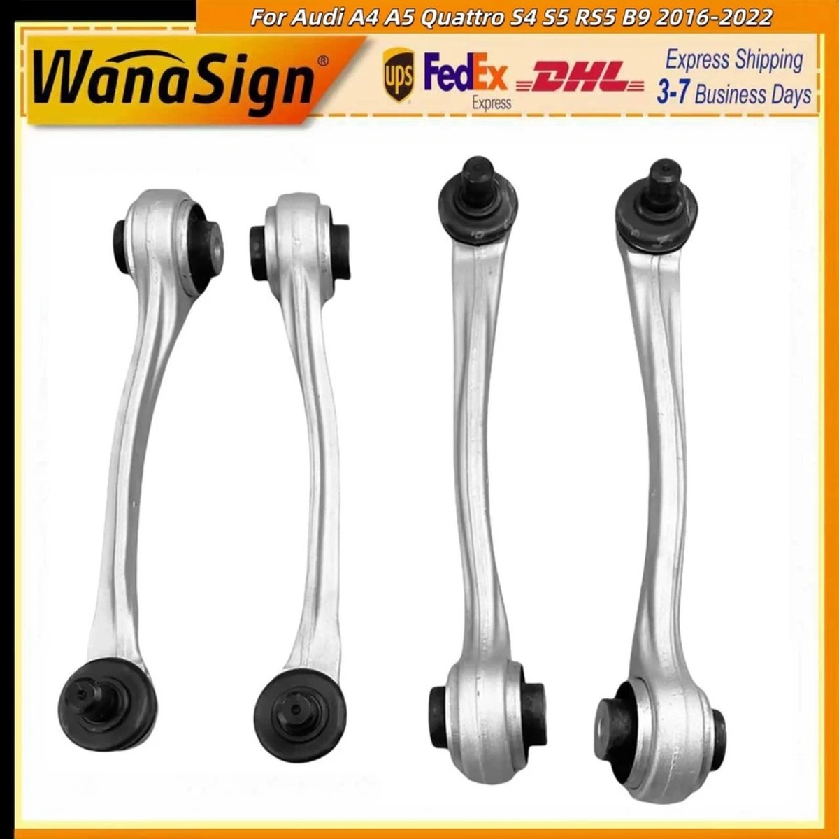 Wanasign Front Upper Control Arms Kit For Audi A4 A5 Quattro S4 S5 RS5 B9 2.0L 16-22