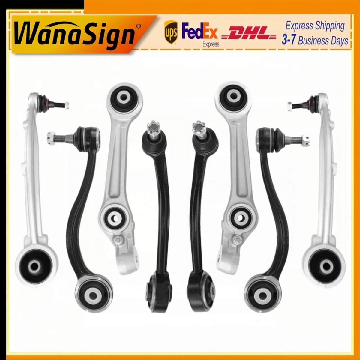 Wanasign Front Upper Lower Forward Rearward Control Arms For Hyundai Genesis Sedan 3.8L