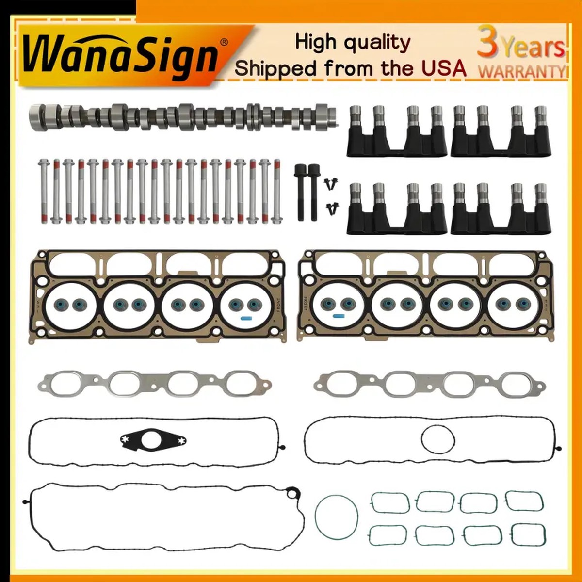 5.3L NON AFM DOD Disable Camshaft Lifter Kit For GM Chevrolet SILVERADO 1500 Gen 5 V8 2014-2021