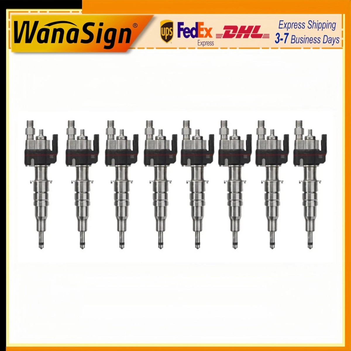 8PCS Fuel Injector For BMW S63 N54 N63 E88 E82 E90 13538616079 13537585261-12