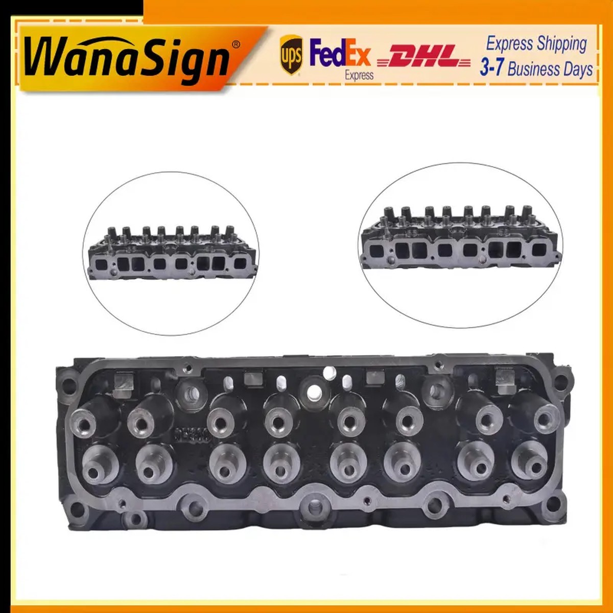 CastIron Cylinder Head Assembly For 1991+ MerCruiser Marine Engine 3.0L 93441744