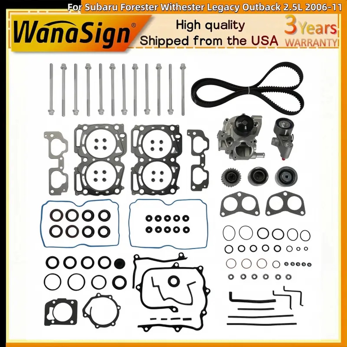 Engine Head Gasket Set For Subaru Forester Withester Legacy Outback 2.5L 2006-11
