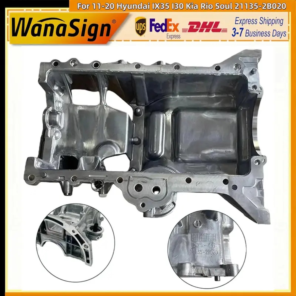 G4FD G4FA G4FC Oil Pan For 2011-2020 Hyundai IX35 I30 Kia Rio Soul 21135-2B020