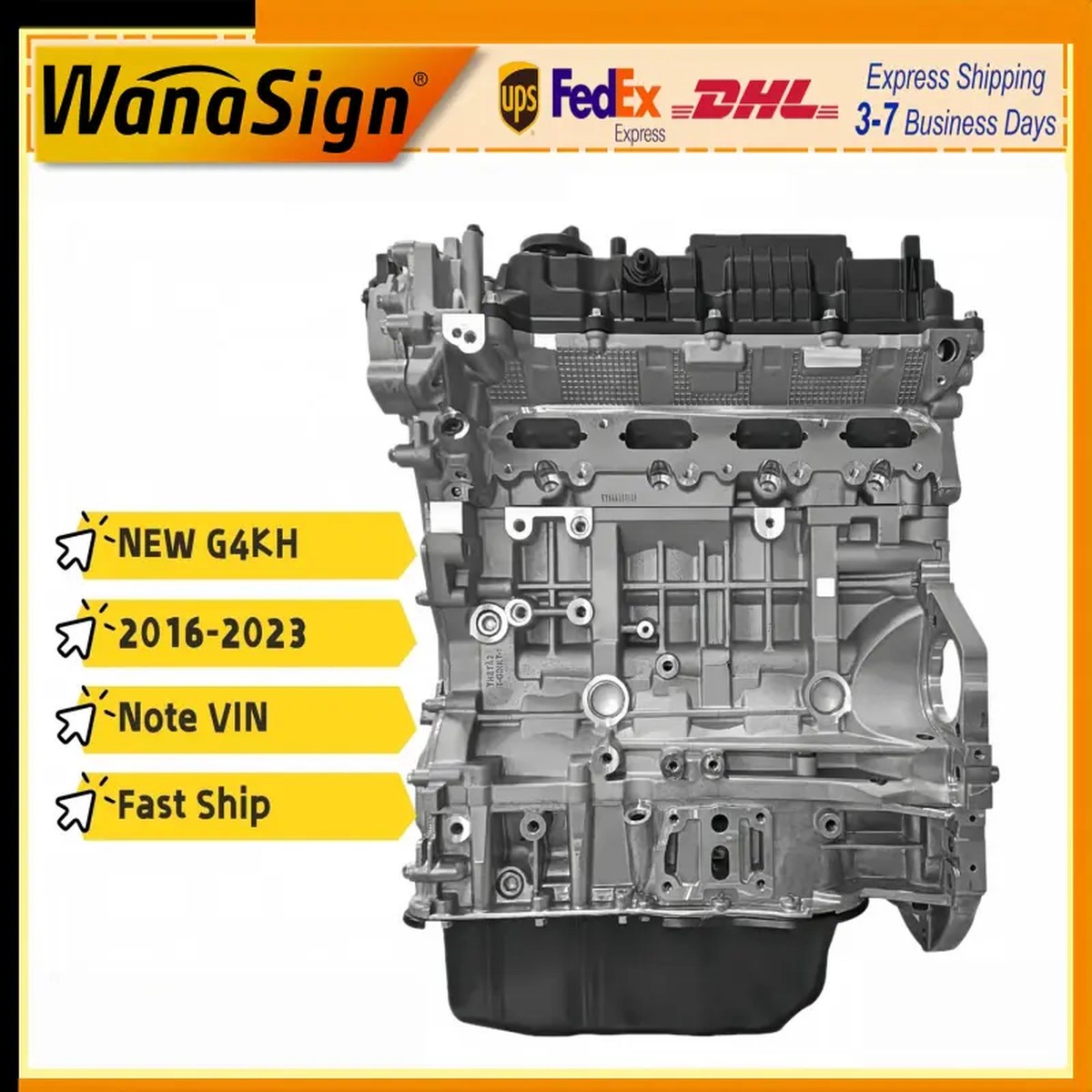 G4KH New Model Long Block Engine Assembly For 16-23 Hyundai Kia Soul 2.0T Turbo