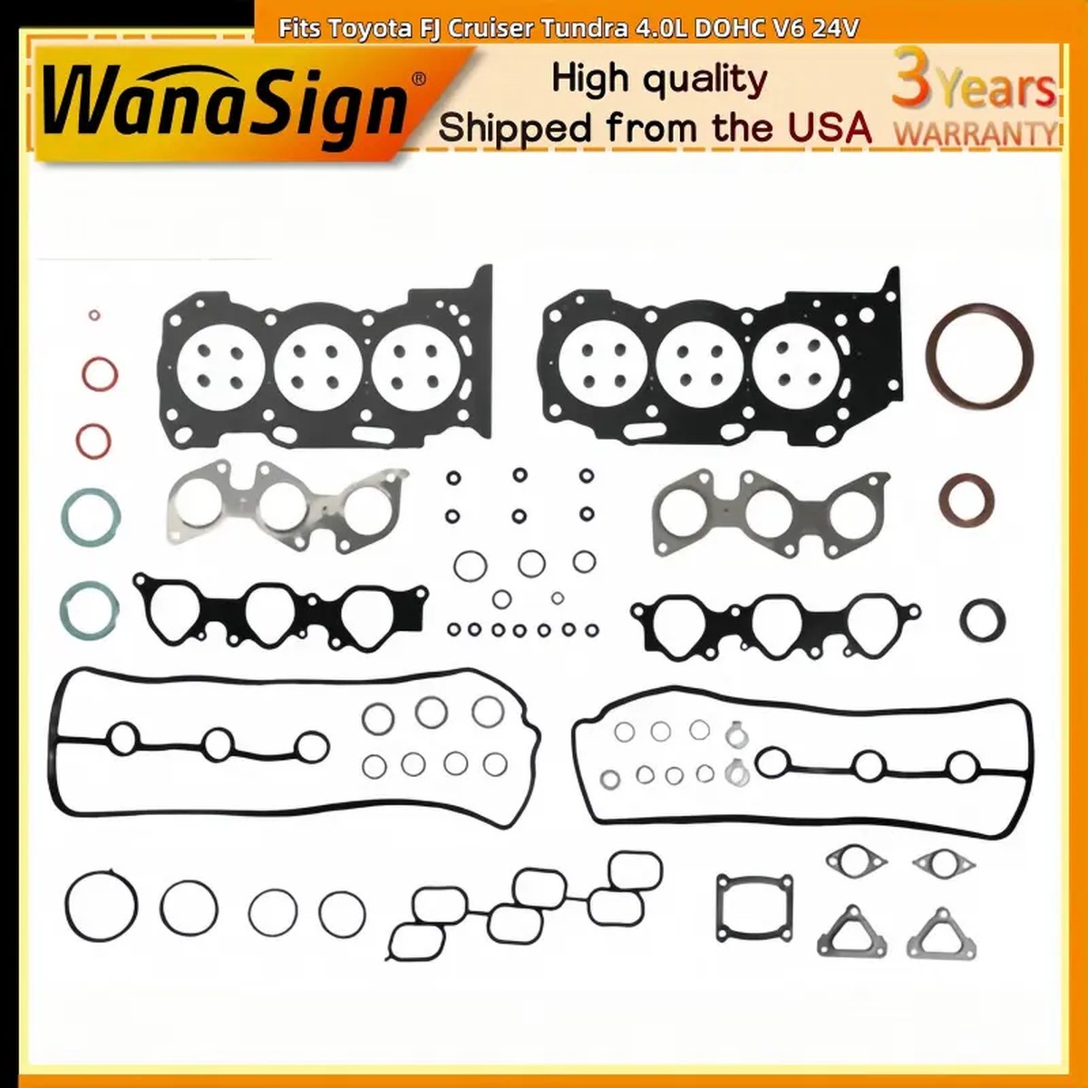 Head Gasket Set 2003-2011 Fits Toyota FJ Cruiser Tundra 4.0L DOHC V6 24V