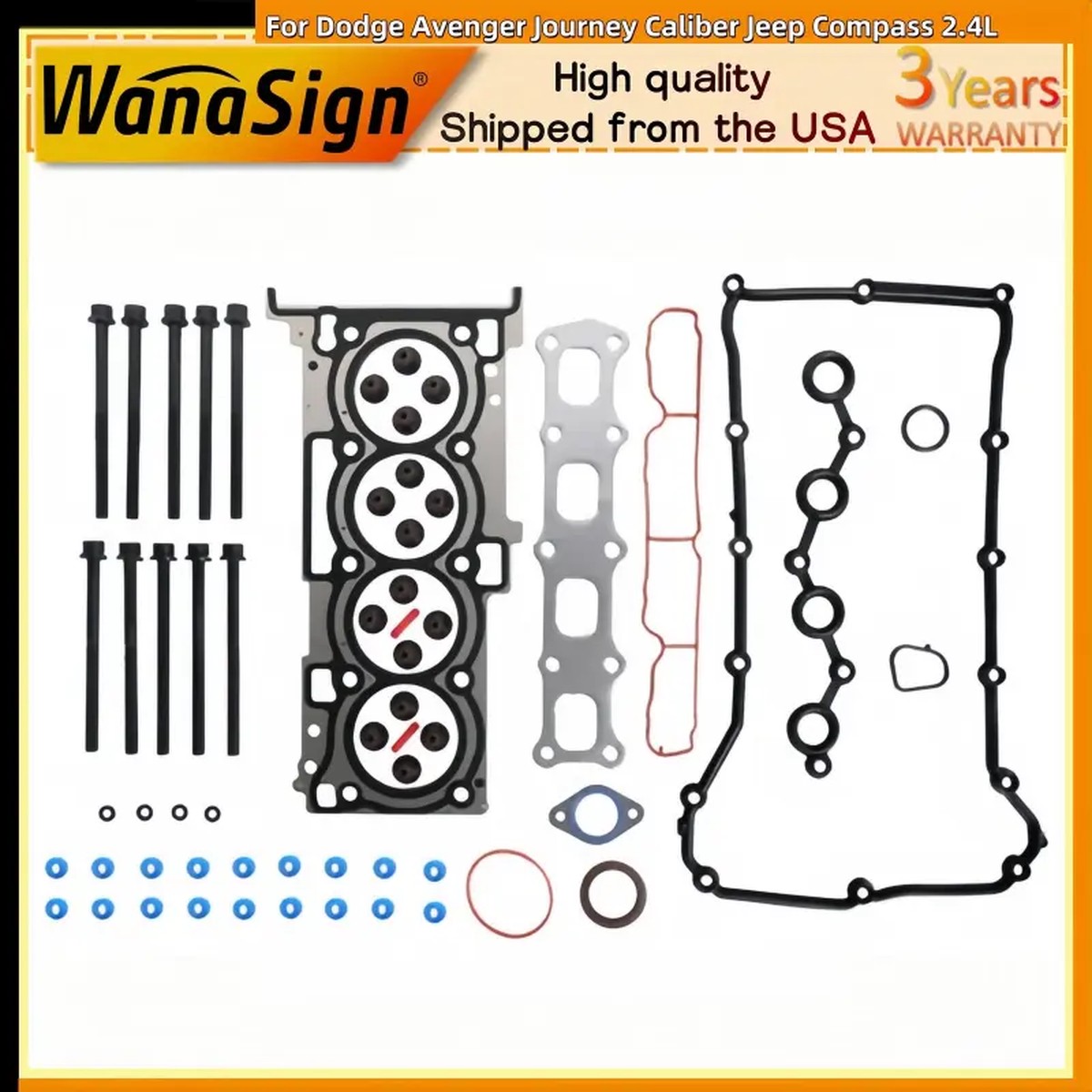 Head Gasket Set & Bolts Fits For Dodge Avenger Journey Caliber Jeep Compass 2.4L