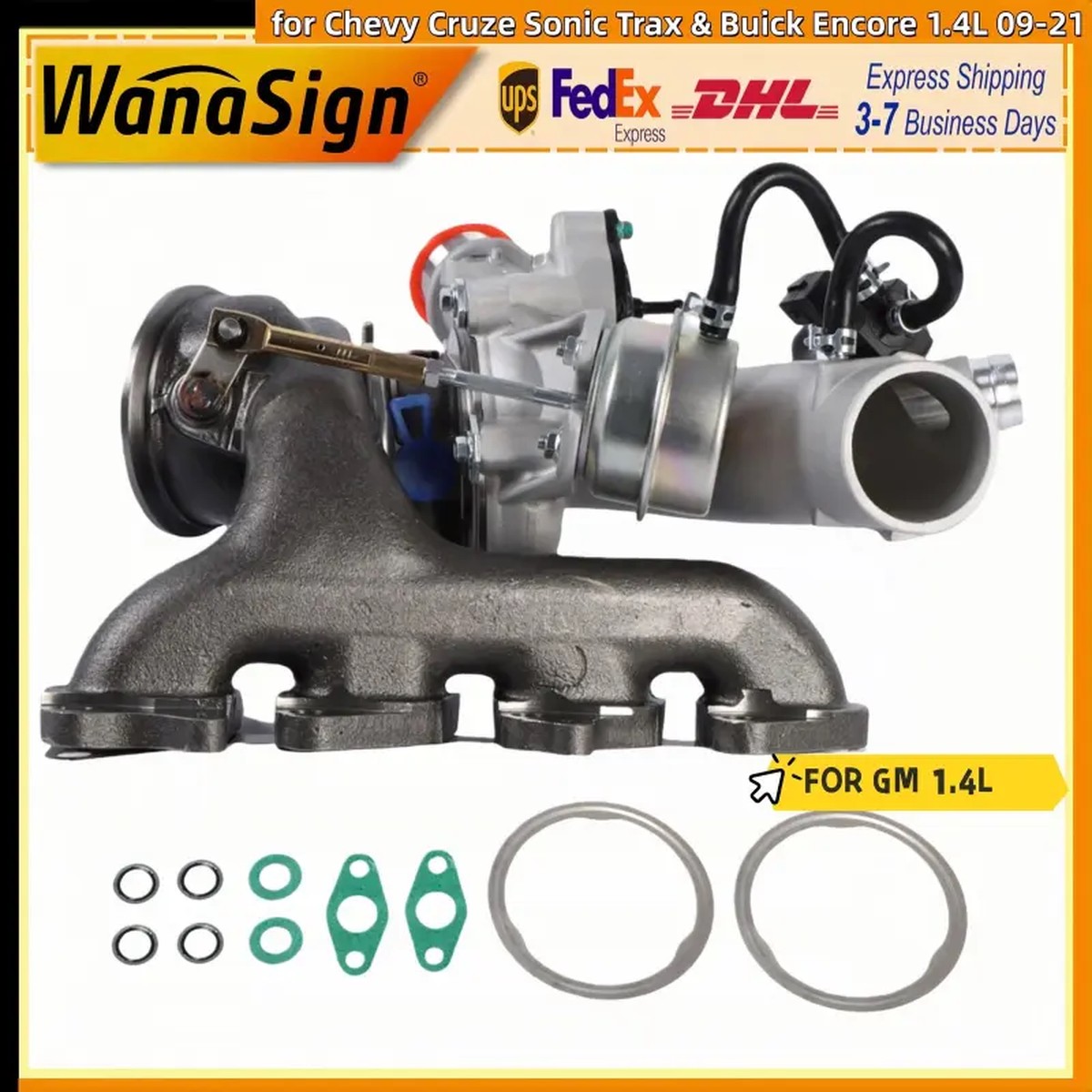 Turbo Turbocharger 55565353 For Chevy Cruze Sonic Trax & Buick Encore 1.4 A14NET
