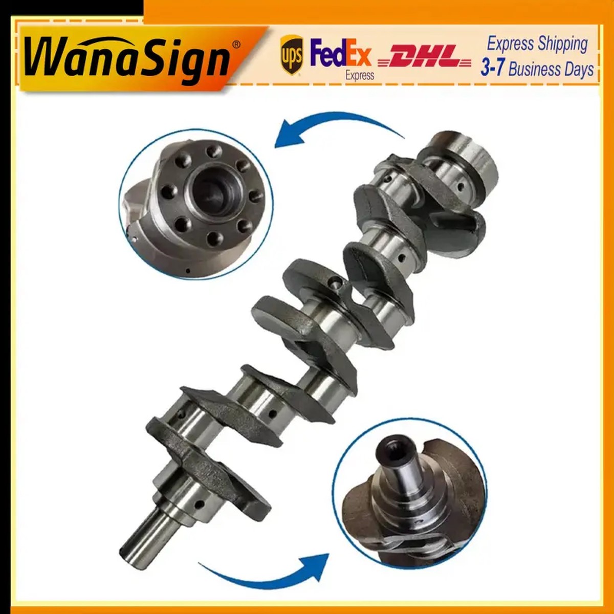 8-98131-999-1 Diesel Engine New Forged Crankshaft Compatible with Isuzu 4JK1