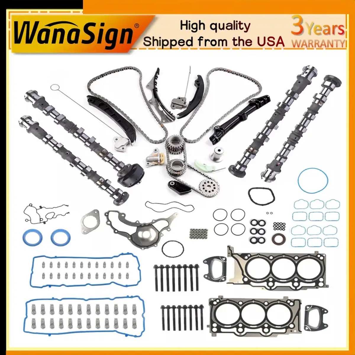 Camshafts Rockers Arm Lifters Kit For Jeep Chrysler Ram Dodge Ram V6 3.6L 11-16