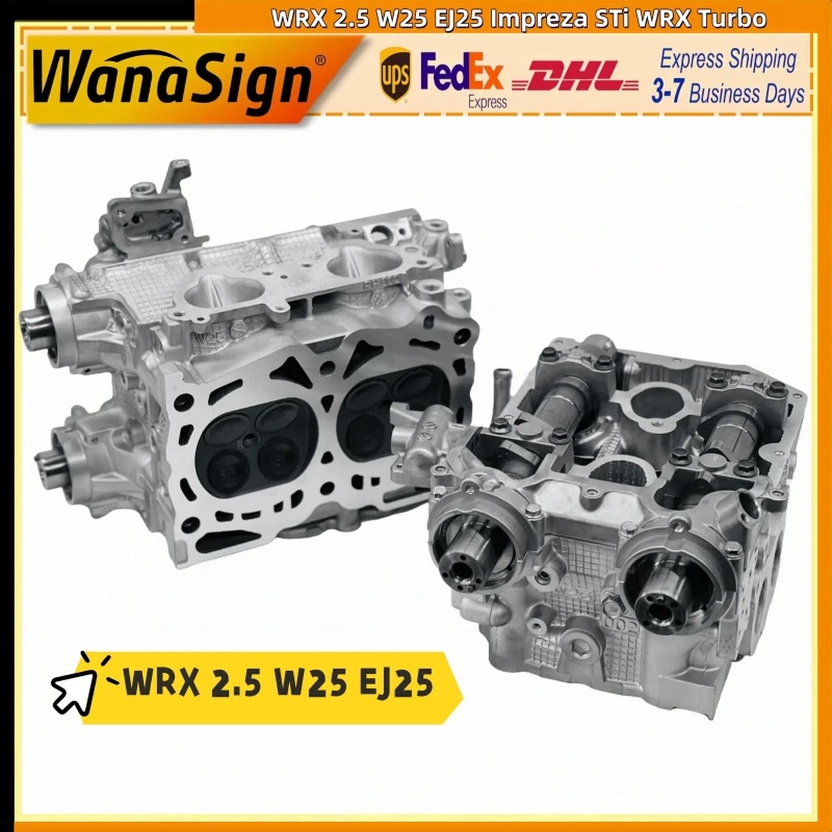 EJ25 2.5L Engine Cylinder Head For Subaru WRX W25 Impreza STi WRX Turbo DOHC
