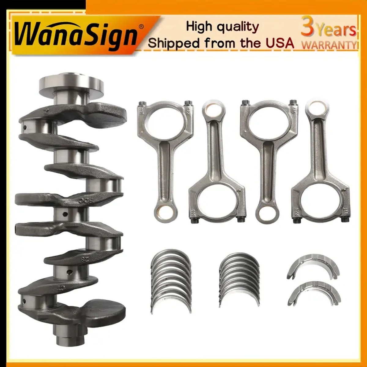 N20 2.0T Engine Crankshaft Kit For BMW 2-3-4-5 Series 320i 328i 528i X1 X3 12-17