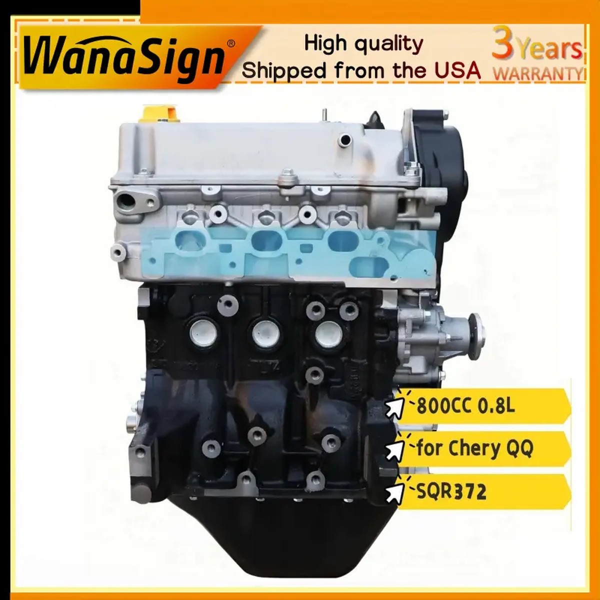 NEW Long Cylinder ASSY For Chery QQ Joyner Trooper Automatic 800CC SQR372