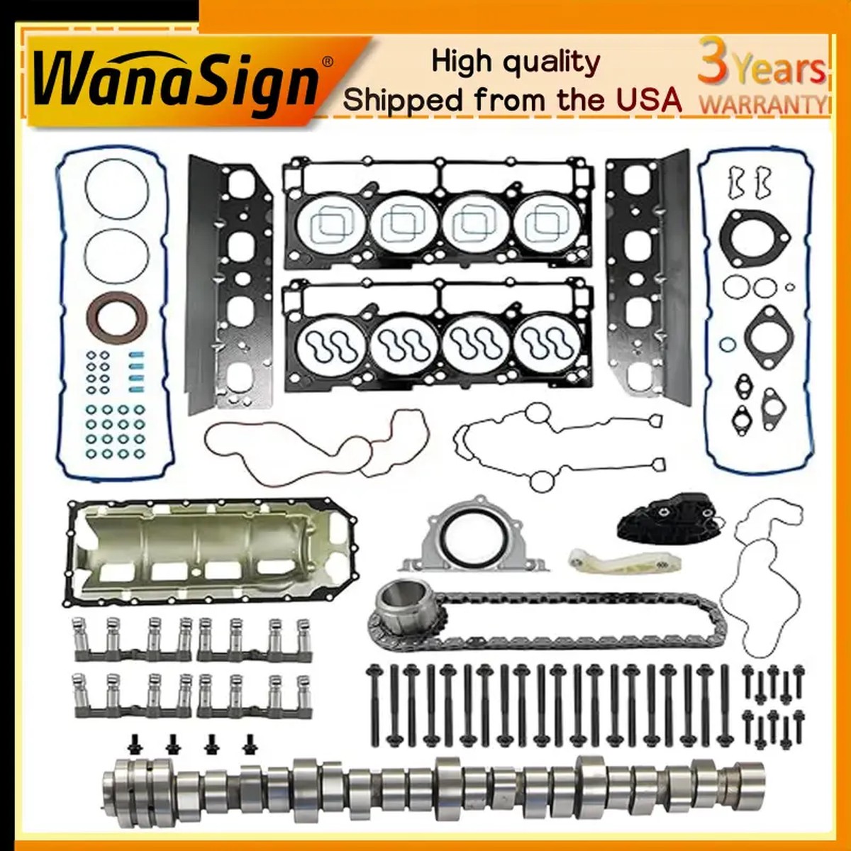 5.7 Hemi Engine MDS Lifters Camshaft Kit For Chrysler Dodge Jeep 5.7L 2009-2015