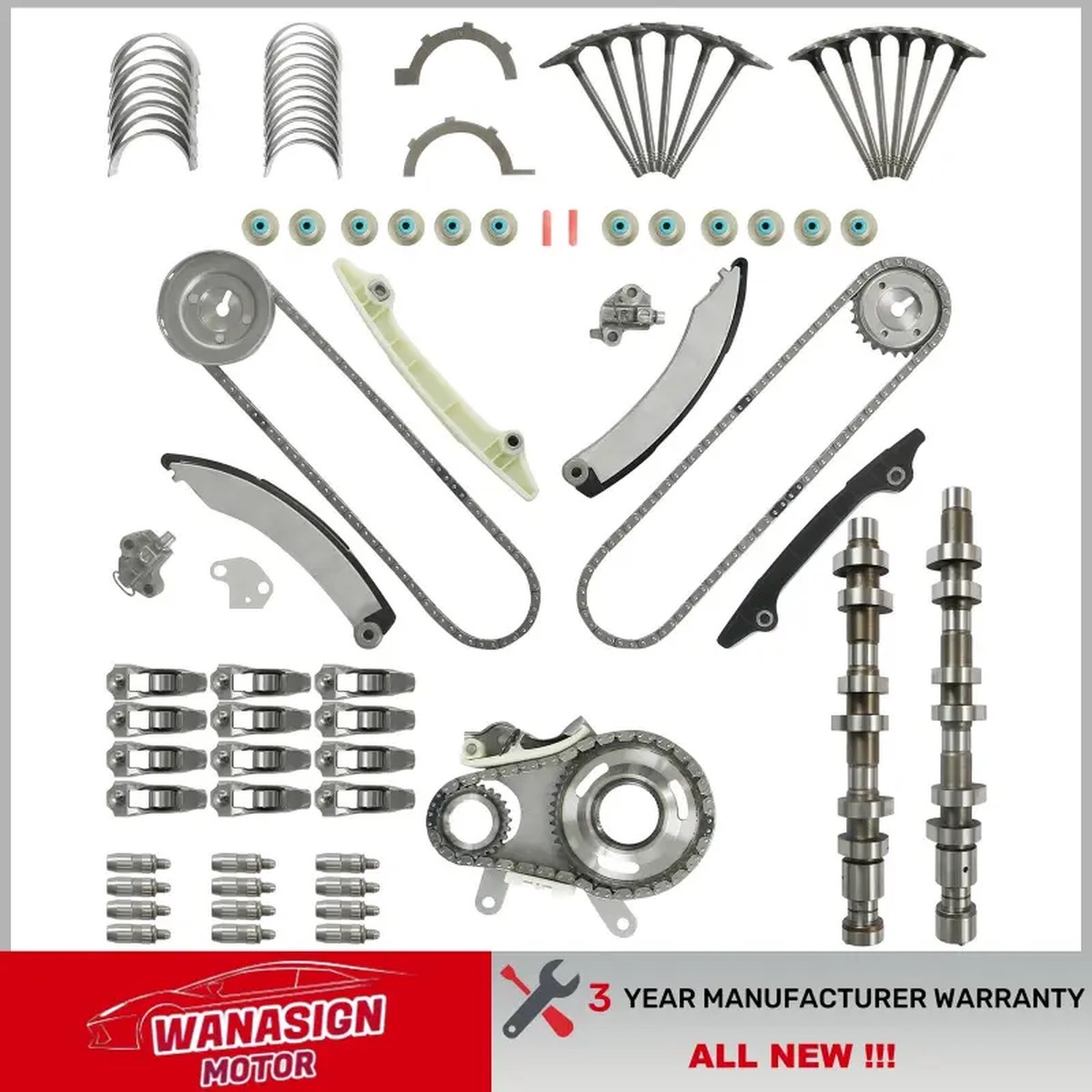 Auto Engine Rebuild Kit Fit For 02-12 Jeep Dodge Ram 3.7L V6 GAS SOHC 53020742AC