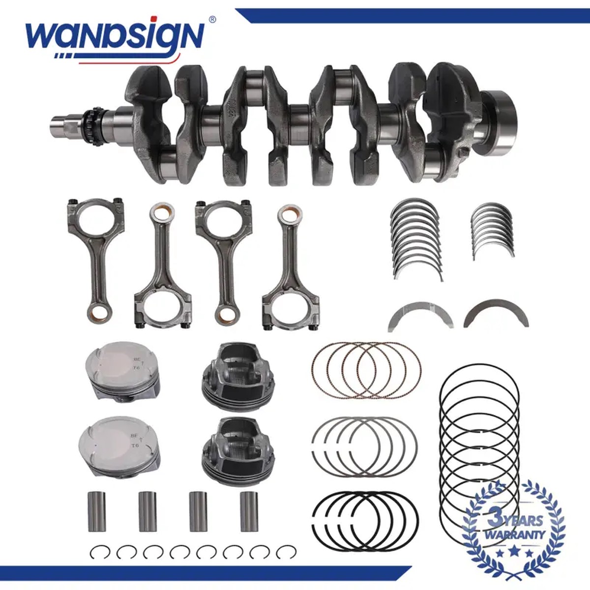 G4FJ Engine Crankshaft Piston Connecting Rod Kit For Hyundai Kia 1.6L 2011-2022