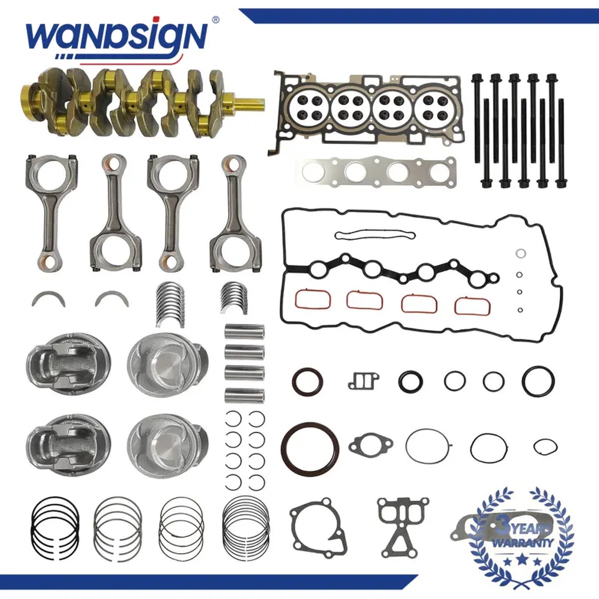 G4KJ Engine Rebuild Overhaul Kit For Kia Sportage Hyundai Tuscon 2.4L 2011-2019