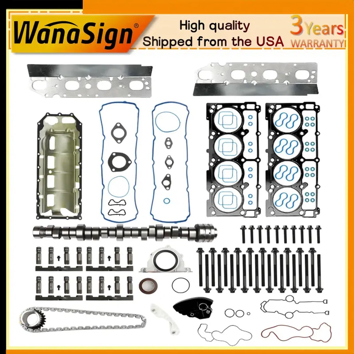 HEMI Cam MDS Lifters Camshaft Kit For Chrysler Aspen Ram 1500 Durango 5.7L 2009-2015