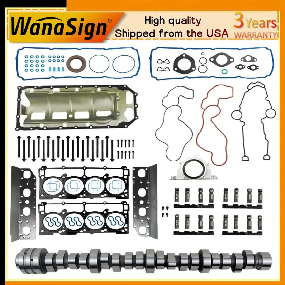 Hemi MDS Camshaft Lifter Kit For Chrysler Dodge Challenger Ram Jeep 5.7L 2009-15