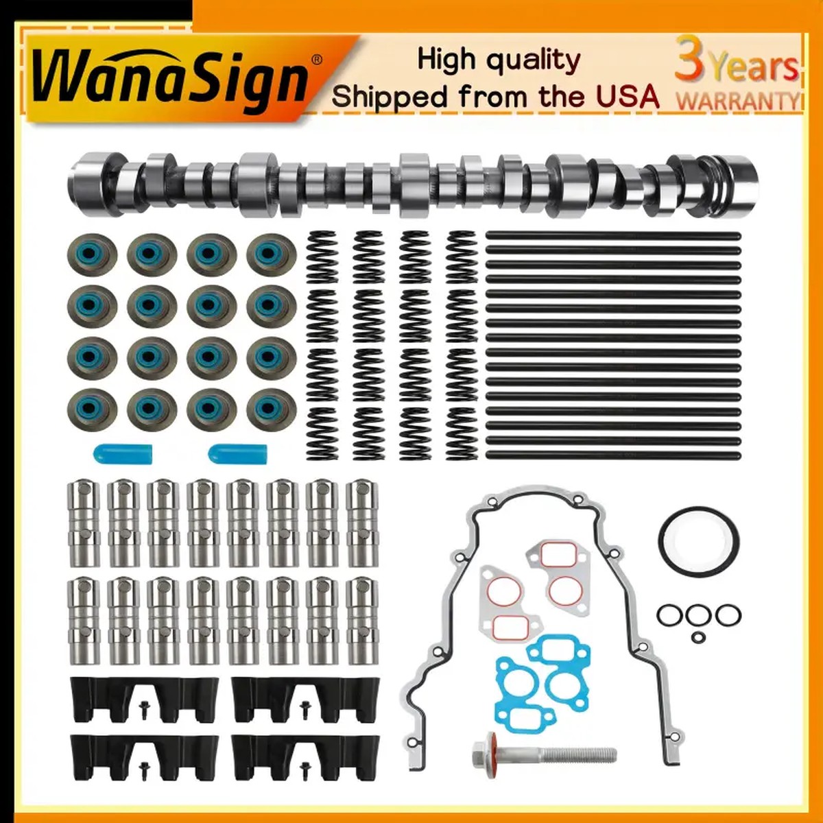Sloppy Mechanics Stage 2 Camshaft Kit For GM Chevy GMC 1997-2007 SS2 LS1 6.2 LS