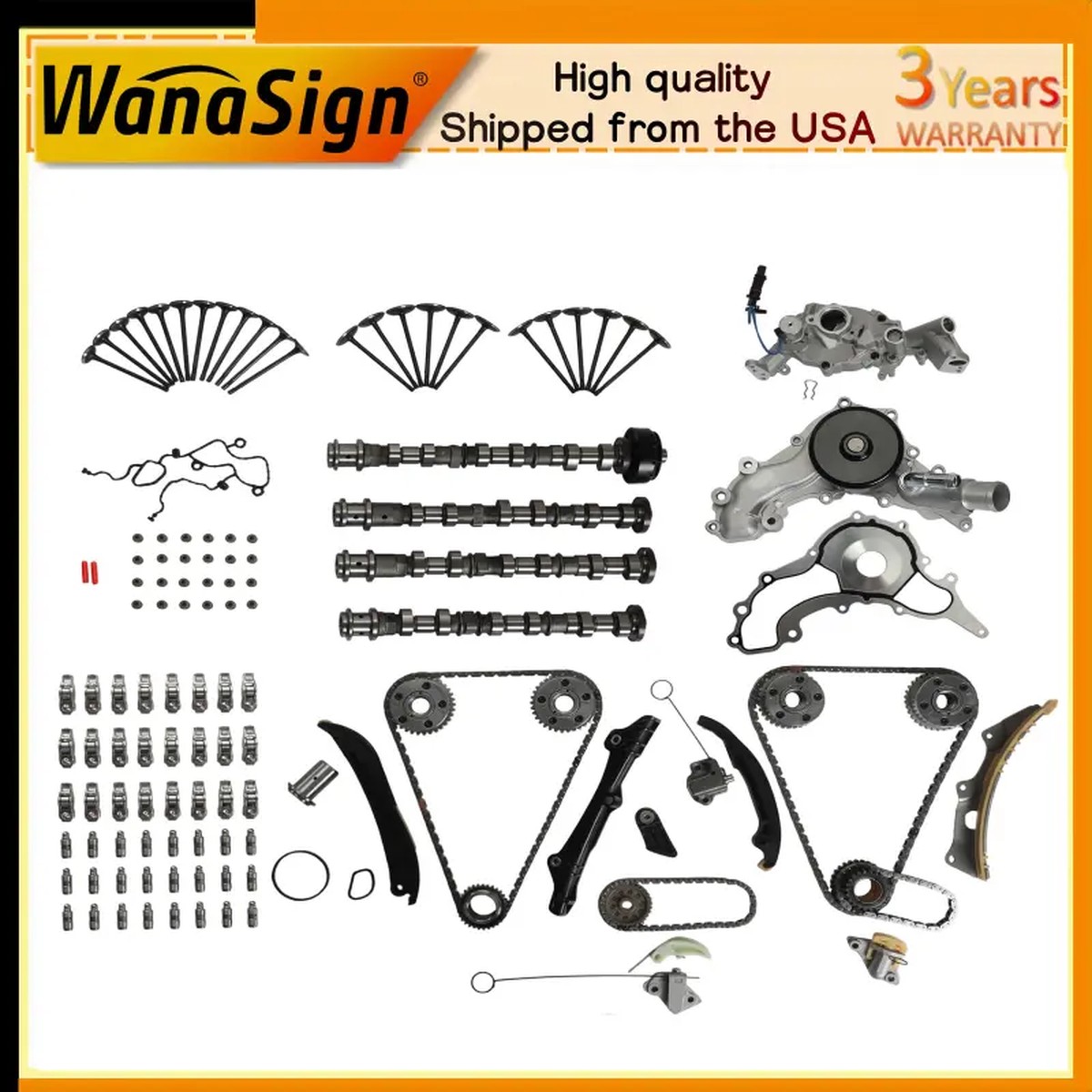 Timing Chain Kit With Valve Arms For Jeep Chrysler Dodge 1500 DOHC 3.6L 2011-16