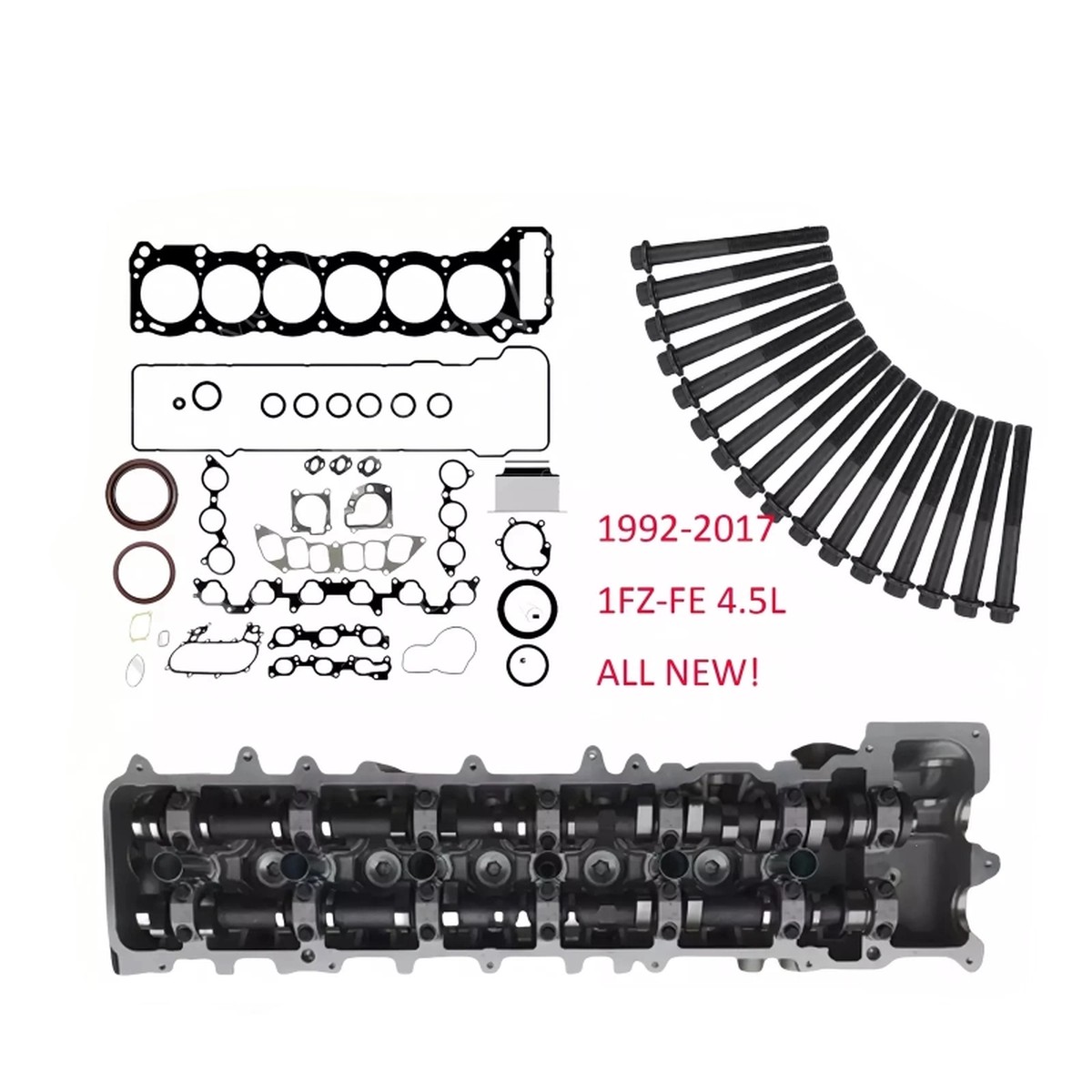 Cylinder Head Bolts Kit Fit For 92-17 Toyota Land Cruiser 4.5L 1FZ-FE DOHC 24v