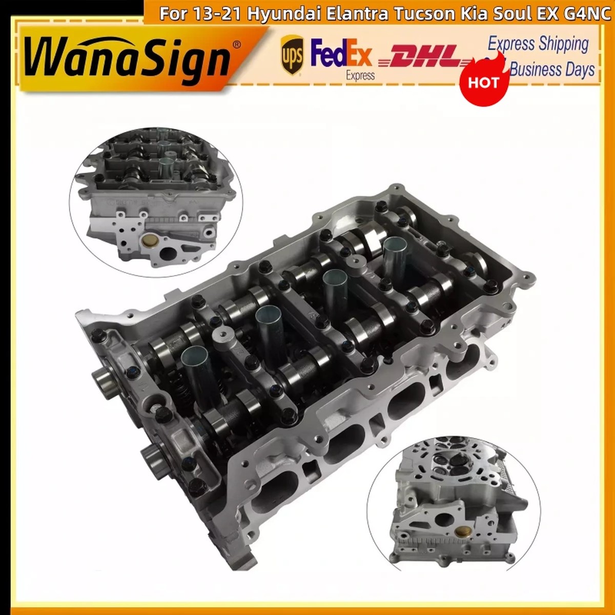 Engine Cylinder Head Assembly For 13-21 Hyundai Elantra Tucson Kia Soul EX G4NC