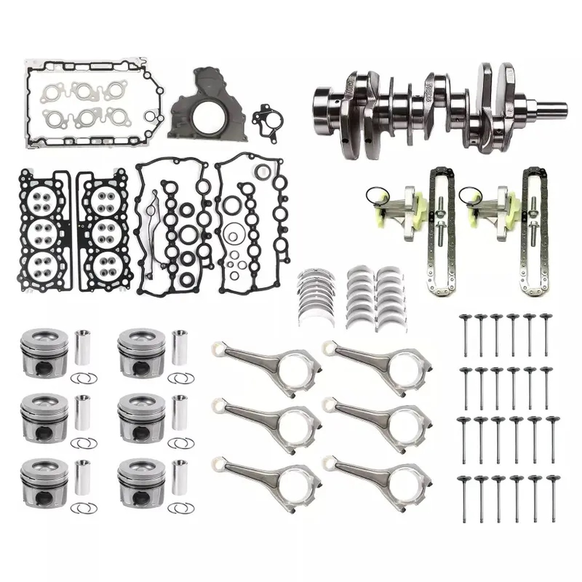 Engine Overhaul Rebuild Kit For Land Rover Range Jaguar 306DT TDV6 3.0L V6 09-19