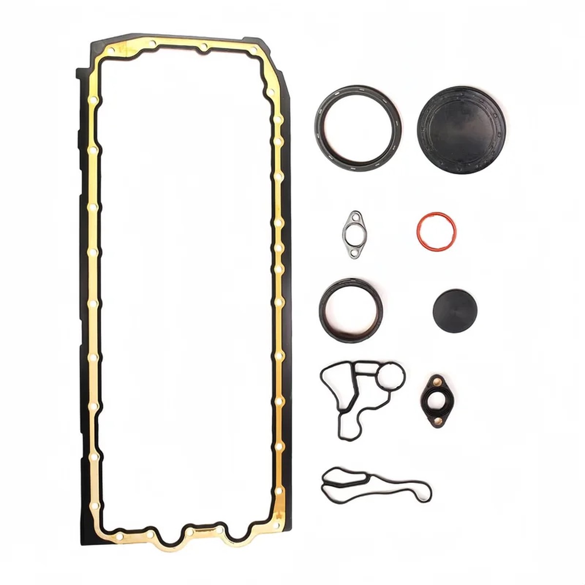 11137600482 Lower Gasket Set with Oil Pan Gasket Fit for 335i 335xi 335is 435i 535i 640i 740i 740Li X1 X3 X4 X5 X6 xDrive35i 3.0L N54 N55 11137600482