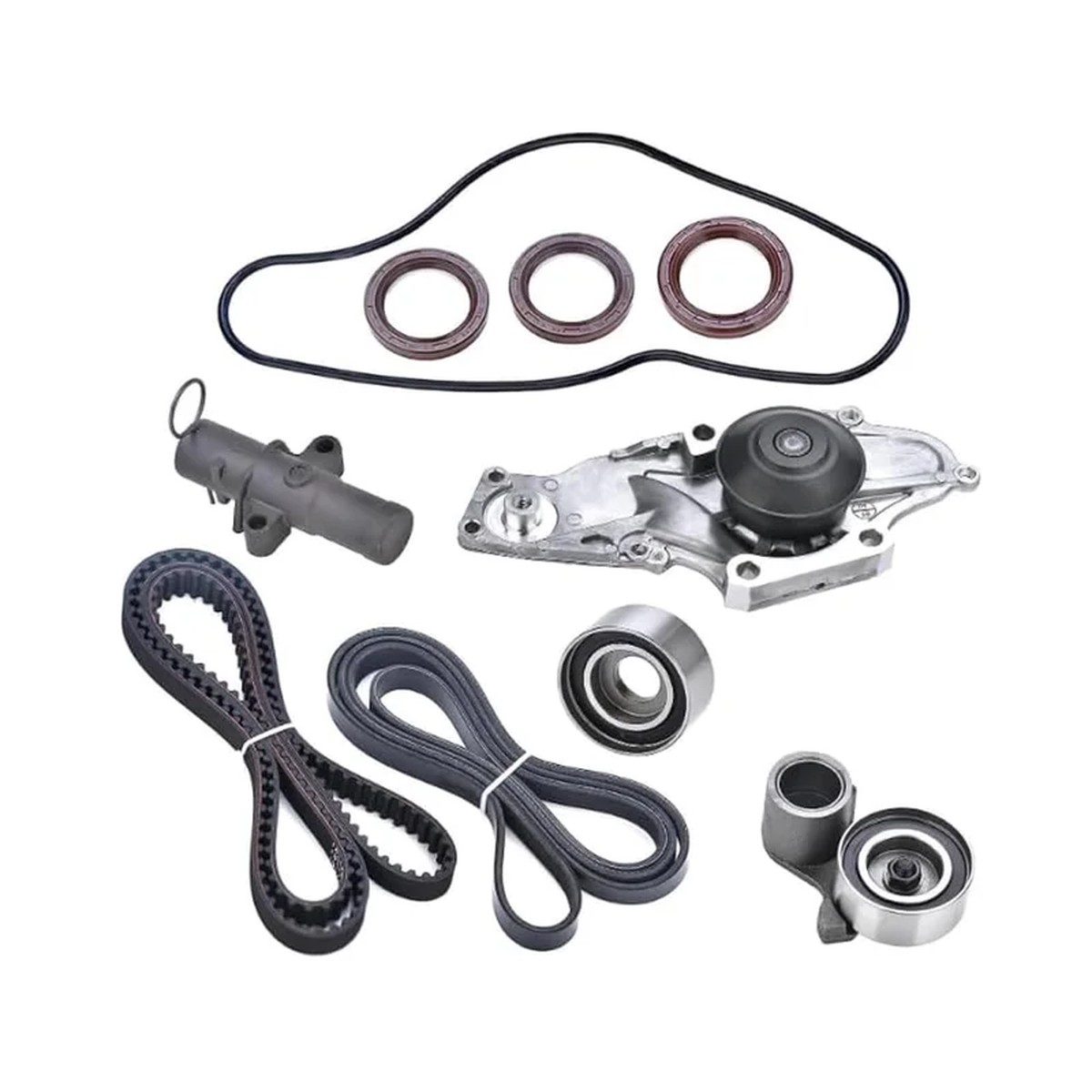 3.5 Timing Belt Kit with Water Pump Compatible with 2003-2018 Honda Accord Crosstour Odyssey Pilot Ridgeline MDX RDX RL TL TSX ZDX Saturn Vue 3.0L 3.5L 3.7L