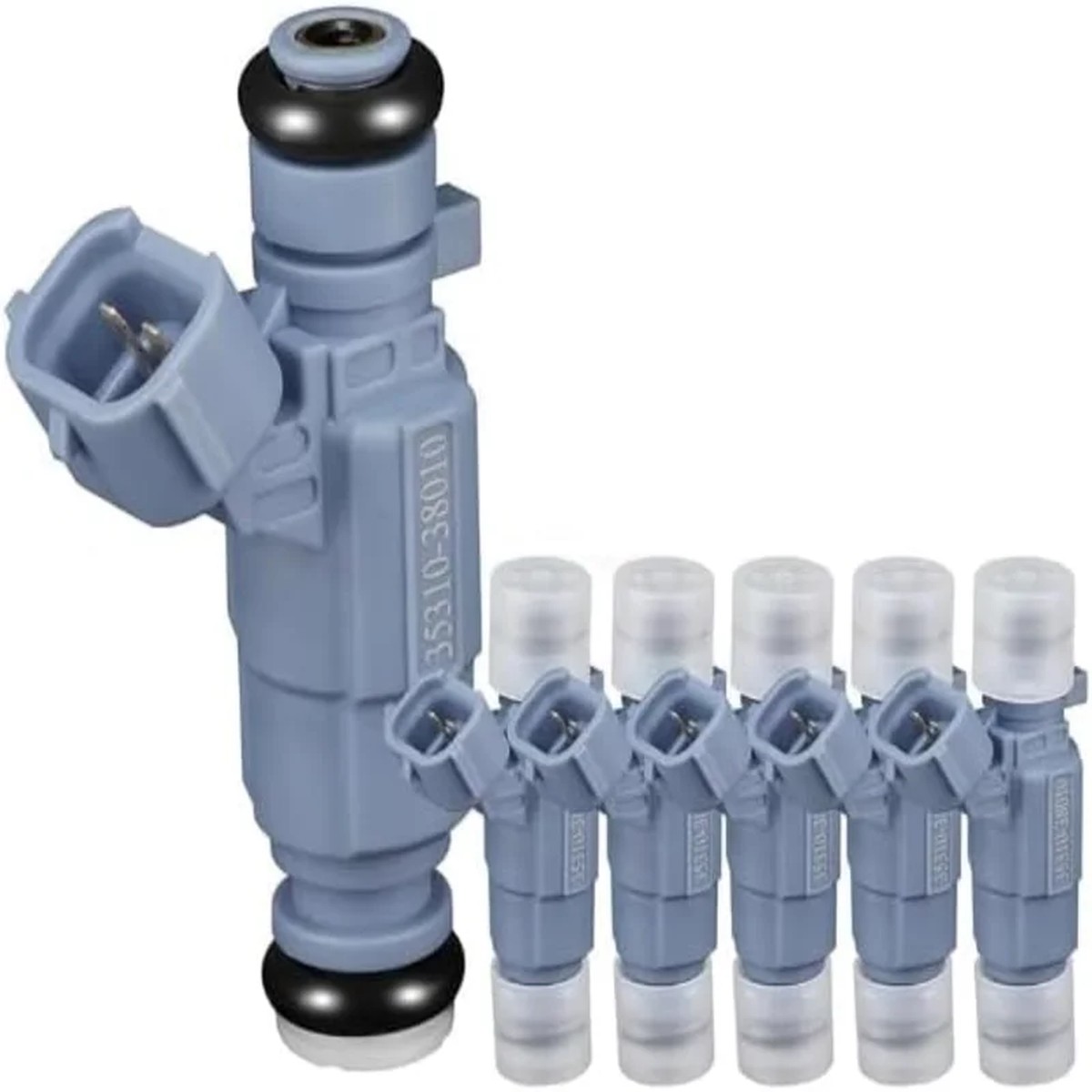 35310-38010 Fuel Injectors fit for Hyundai Santa Fe Sonata XG350 Kia Amanti Sedona Optima Sorento 2002-2006 3.5L Replace 353103-8010D 35310-3C000(6 PCS)